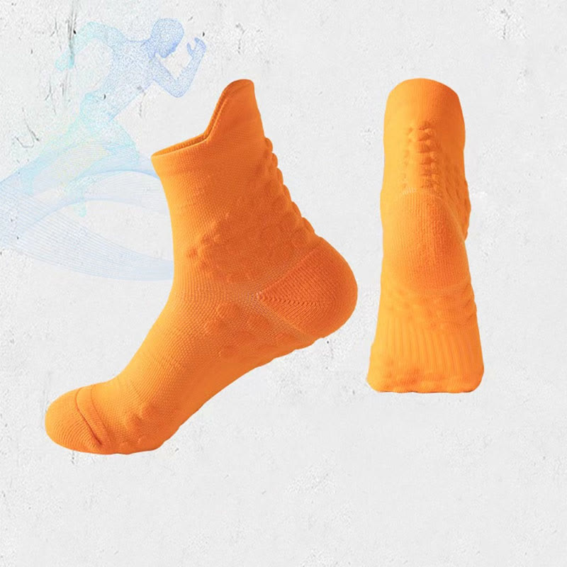 Anti-Rutsch-Kompressionssocken mit Punkten in Übergröße (5 Paar) - Orange - EU38-44 (US5-10) - image 4
