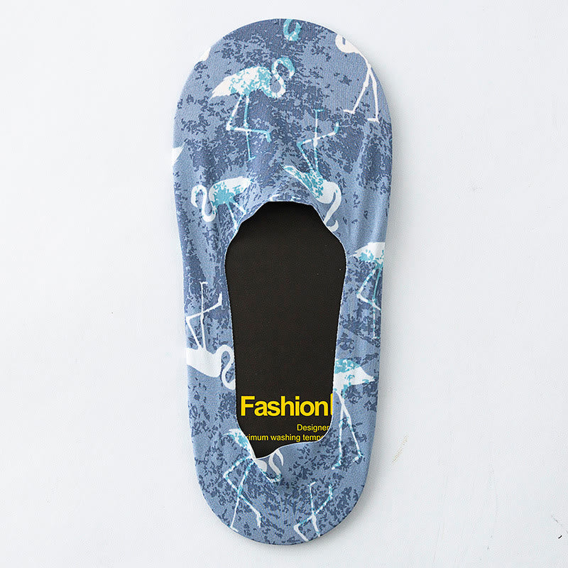 Füßlinge mit Animalprint in Übergröße (5 Paar)