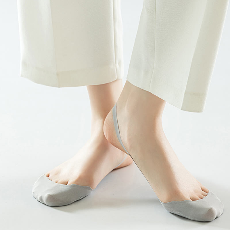 Einfarbige, gepolsterte Halbsocken (8 Paar) - image 3