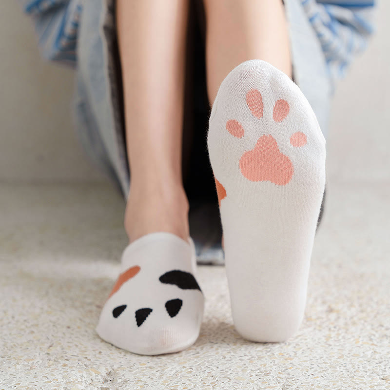 Socken mit Katzenpfotenabdrücken (5 Paar) - image 8