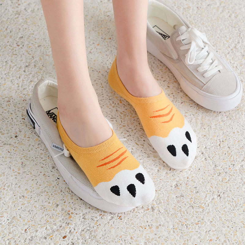 Socken mit Katzenpfotenabdrücken (5 Paar) - image 2