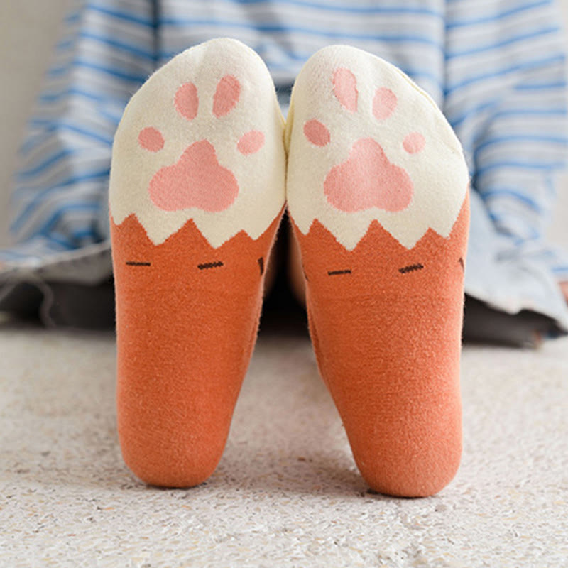Socken mit Katzenpfotenabdrücken (5 Paar) - image 7