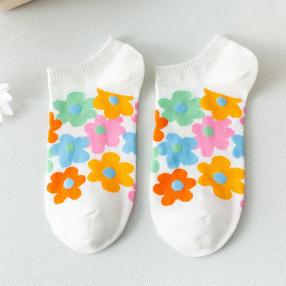 Füßlinge mit farbigen Blumen in Übergröße (5 Paar) - image 11