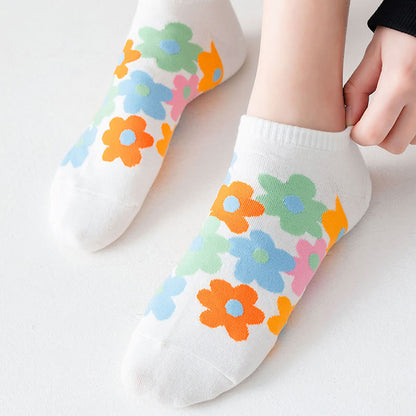 Füßlinge mit farbigen Blumen in Übergröße (5 Paar) - image 6