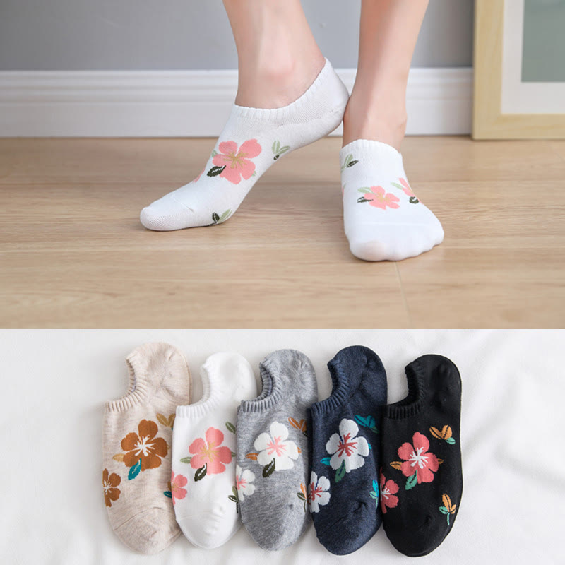 Weiche Füßlinge mit Blumenmuster in Übergröße (10 Paar) - Mehrfarbig*2 - EU37-40 (US4-7) - image 5