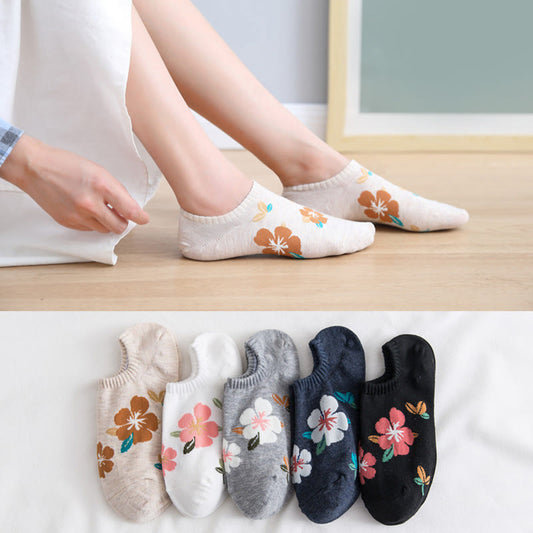 Weiche Füßlinge mit Blumenmuster in Übergröße (10 Paar) - image 1