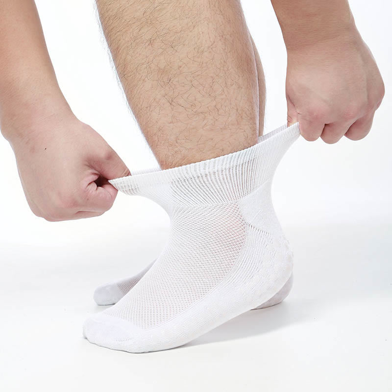 Dehnbare Knöchelsocken für Diabetiker in Übergröße (2 Paar)