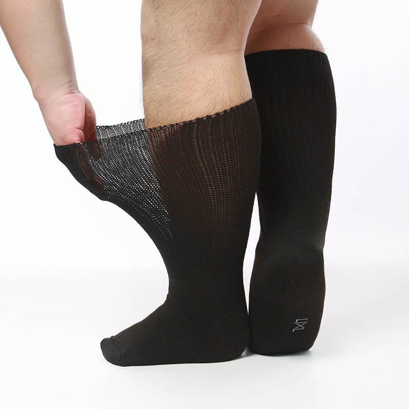 Extra breite kniehohe Diabetikersocken in Übergröße (2 Paar) - image 1