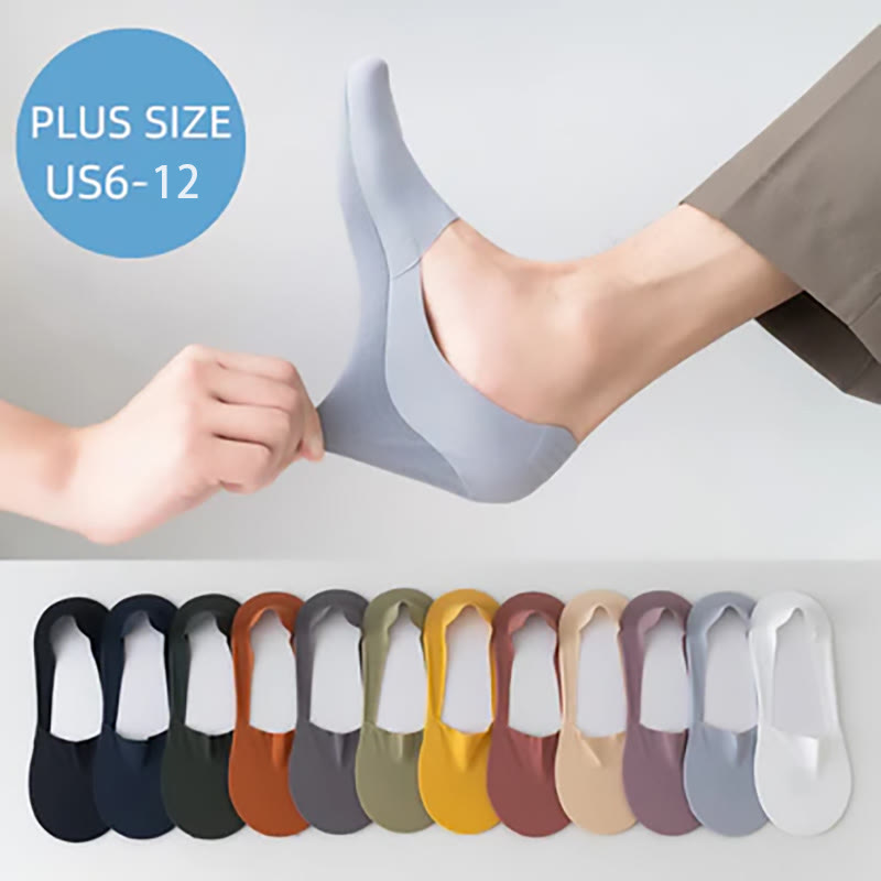 Unisex-Bootssocken mit tiefem Mund in Übergröße (5 Paar)