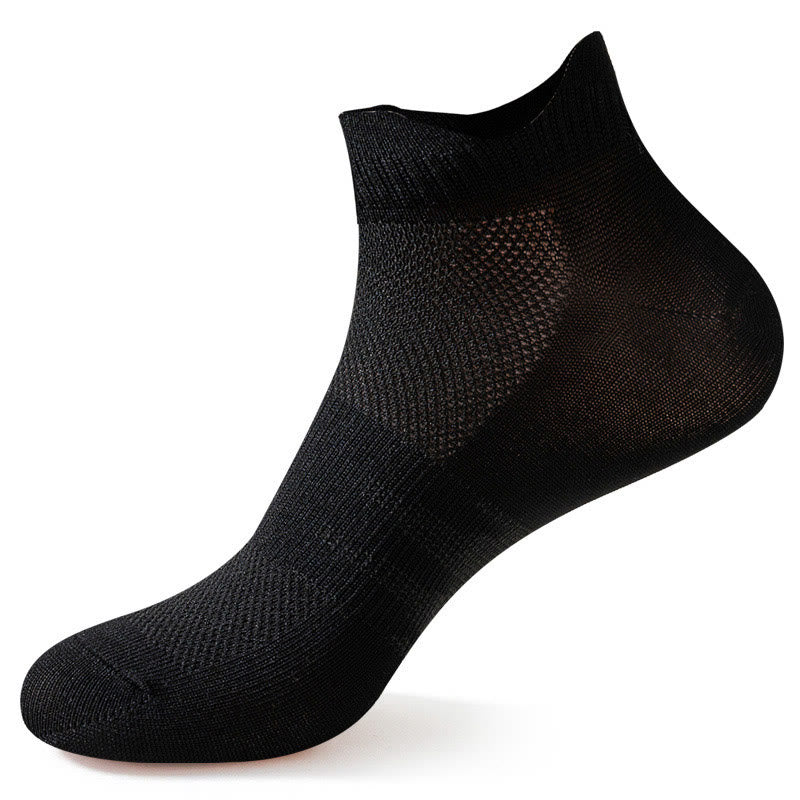 Elastische Knöchel-Kompressionssocken aus Netzstoff in Übergröße (6 Paar) - Schwarz - EU40-44 (US7-10) - image 6