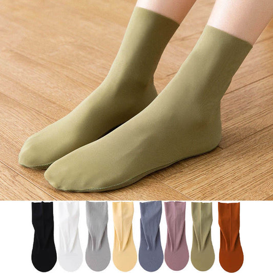 Viertelsocken aus Eisseide in Übergröße (8 Paar)