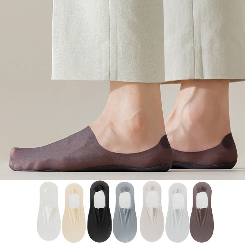 Unsichtbare Socken aus Eisseide (7 Paar) - Mehrfarbig - EU39-46 (US6-12) - image 0