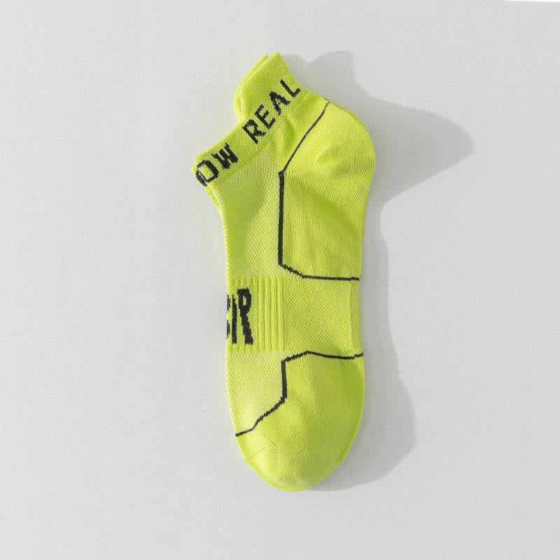 Sommer-Sport-Knöchel-Kompressionssocken in Übergröße (5 Paar) - Hellgrün - EU44-50 (US10-15) - image 4