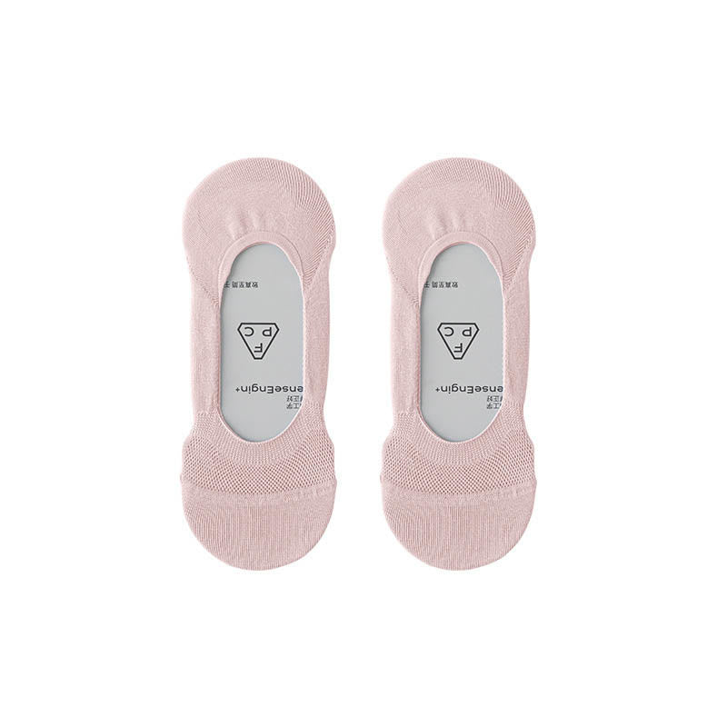 Sommerliche, unsichtbare Socken aus Eisseide (6 Paar) - Rosa - EU37-40 (US4-7) - image 8