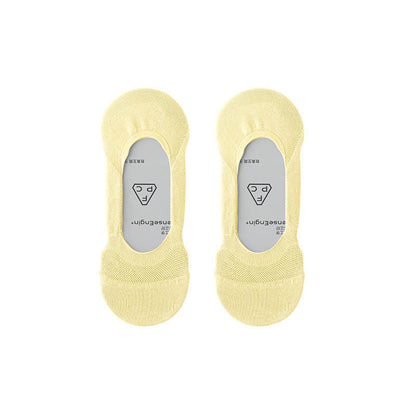 Sommerliche, unsichtbare Socken aus Eisseide (6 Paar) - Gelb - EU37-40 (US4-7) - image 12