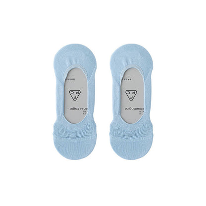 Sommerliche, unsichtbare Socken aus Eisseide (6 Paar) - Hellblau - EU37-40 (US4-7) - image 10