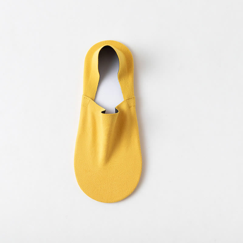 Atmungsaktive, weiche, unsichtbare Socken (5 Paar) - Gelb - EU37-40 (US4-7) - image 8