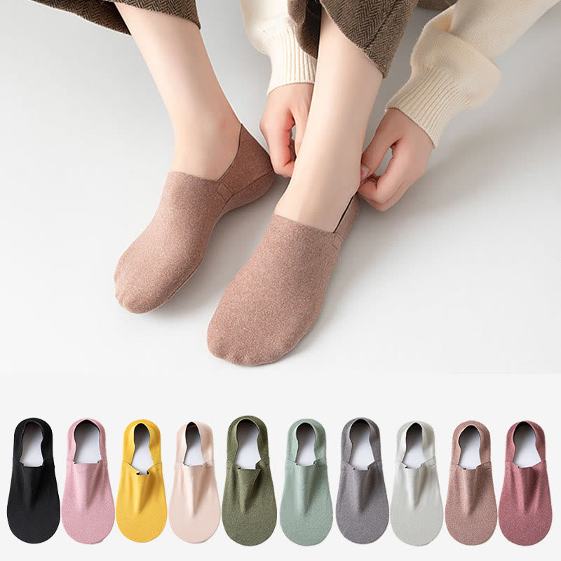 Atmungsaktive, weiche, unsichtbare Socken (5 Paar) - Mehrfarbig (10 Paar) - EU37-40 (US4-7) - image 0