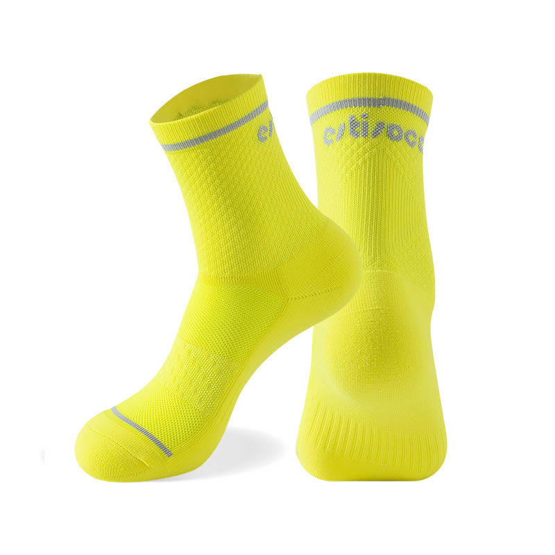 Sport-Kompressionsstrümpfe in Übergröße (7 Paar) - Fluoreszierendes Grün - EU40-44 (US7-10) - image 15