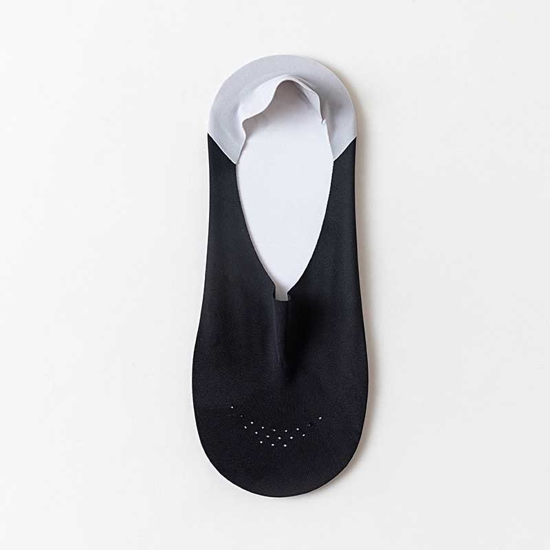 Atmungsaktive, unsichtbare Socken aus Eisseide (6 Paar) - Grau - EU39-44 (US6-10) - image 8