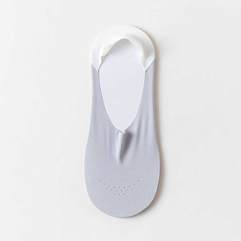 Atmungsaktive, unsichtbare Socken aus Eisseide (6 Paar) - Weiß - EU39-44 (US6-10) - image 10