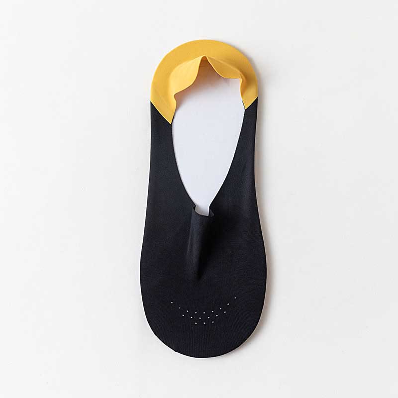 Atmungsaktive, unsichtbare Socken aus Eisseide (6 Paar) - Gelb - EU39-44 (US6-10) - image 11