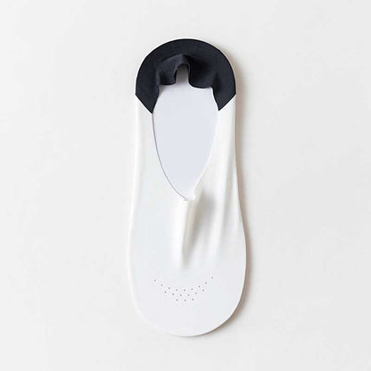 Atmungsaktive, unsichtbare Socken aus Eisseide (6 Paar) - Schwarz - EU39-44 (US6-10) - image 6