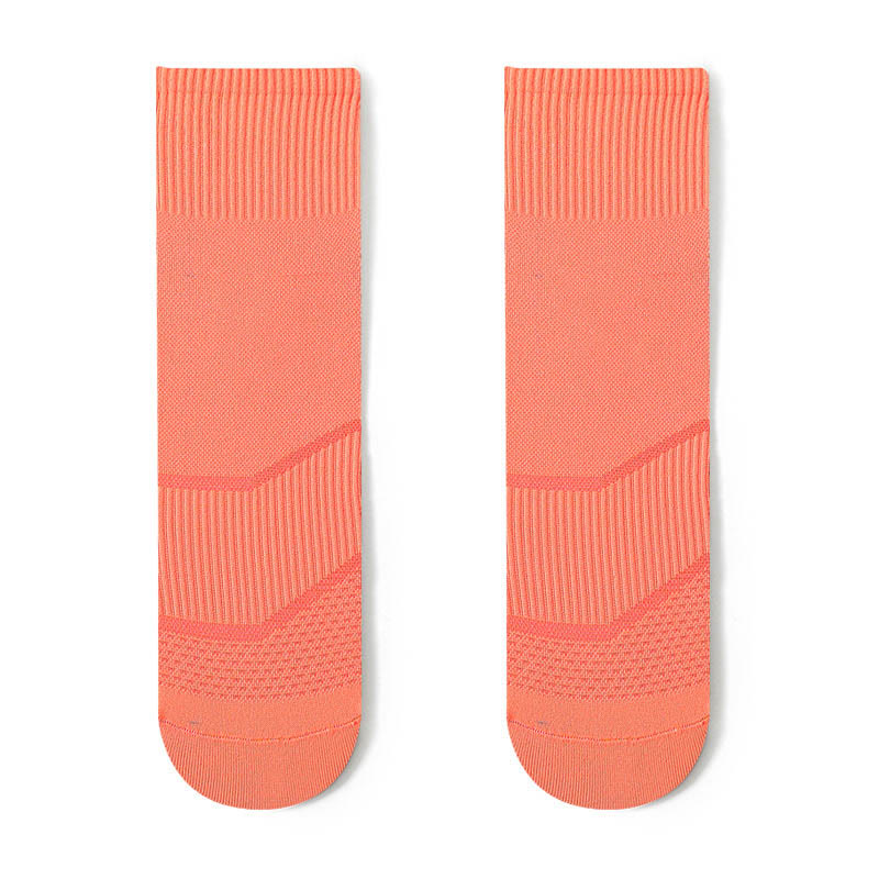 Modische Viertel-Kompressionssocken in Übergröße (4 Paar) - Orange - EU44-50 (US10-15) - image 11