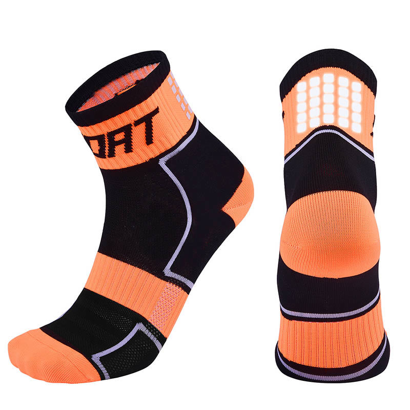 Neue Sport-Viertel-Kompressionssocken in Übergröße (5 Paar) - Orange - EU40-44 (US7-10) - image 12