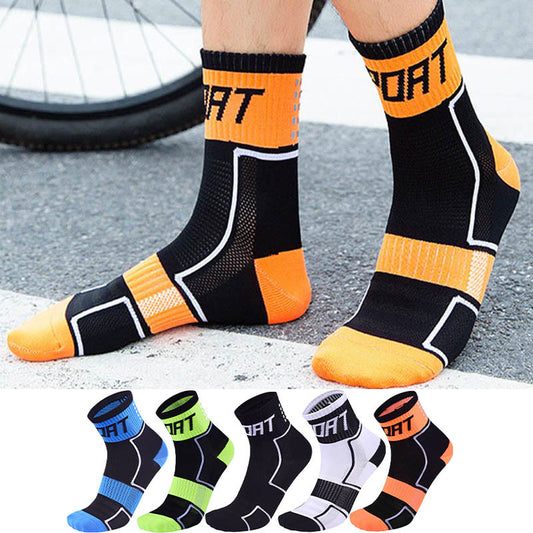Neue Sport-Viertel-Kompressionssocken in Übergröße (5 Paar) - Mehrfarbig - EU40-44 (US7-10) - image 0