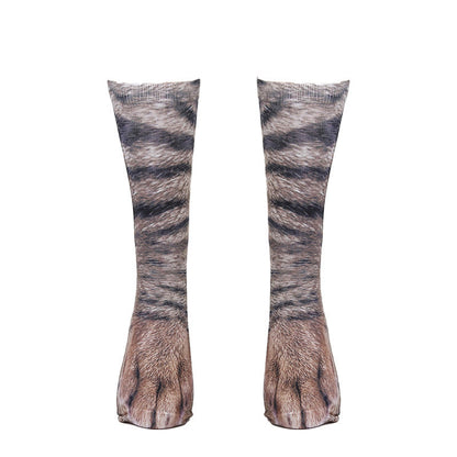 Viertelsocken mit 3D-Tierpfoten in Übergröße (3 Paar) - image 7