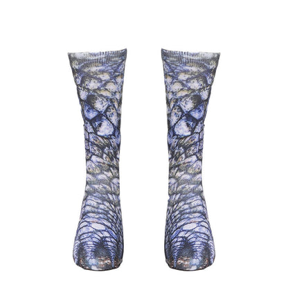 Viertelsocken mit 3D-Tierpfoten in Übergröße (3 Paar) - image 6