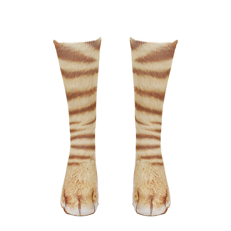 Katzenpfoten-Socken (3 Paar) - Khaki - EU38-44 (US5-10) - image 5