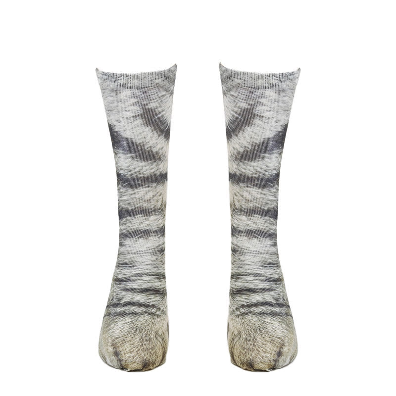 Katzenpfoten-Socken (3 Paar) - Hellgrau - EU38-44 (US5-10) - image 4
