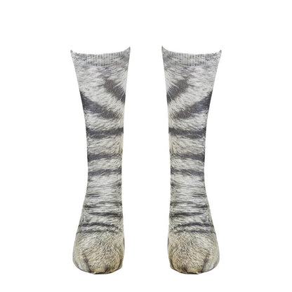 Katzenpfoten-Socken (3 Paar) - Hellgrau - EU38-44 (US5-10) - image 4