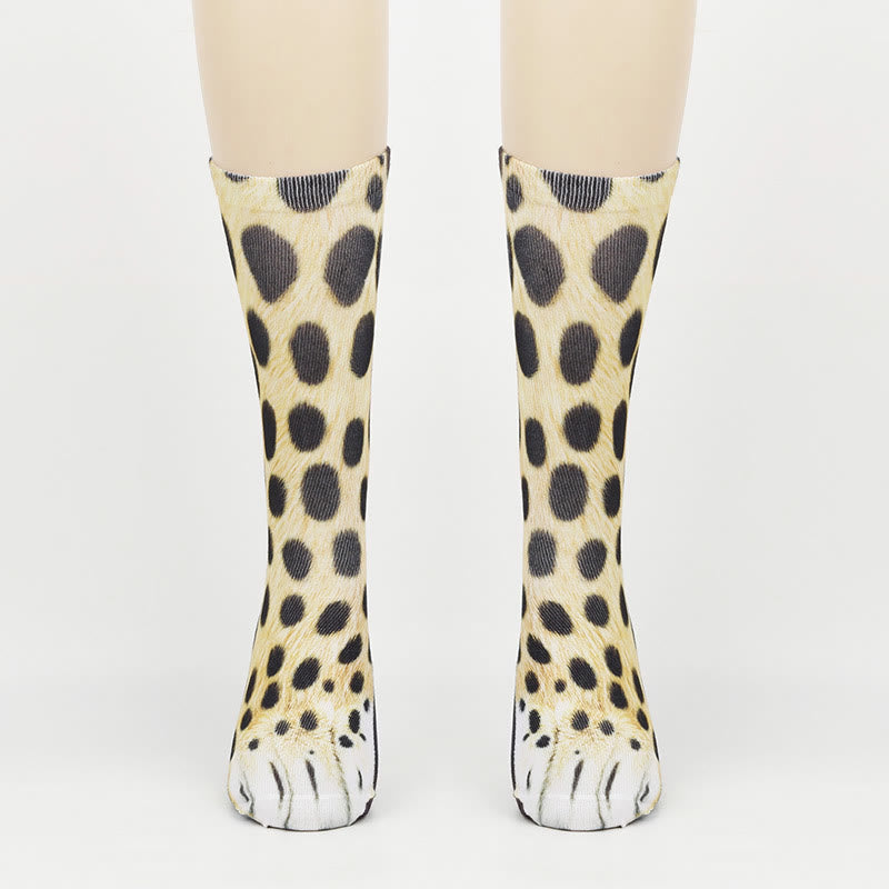 Adler-Eidechsen-Leopardenpfoten-Viertelsocken (3 Paar) - Leopard - EU38-44 (US5-10) - image 1