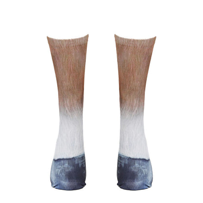 Socken mit Schweine-, Esel- und Pferdemotiven (3 Paar) - image 6