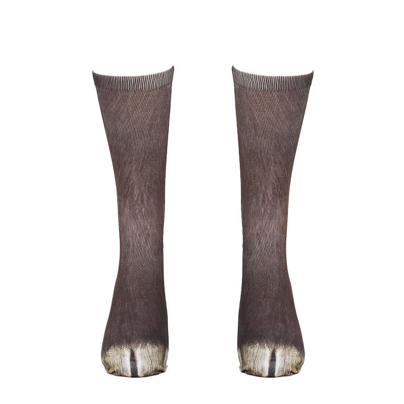 Socken mit Schweine-, Esel- und Pferdemotiven (3 Paar) - image 5