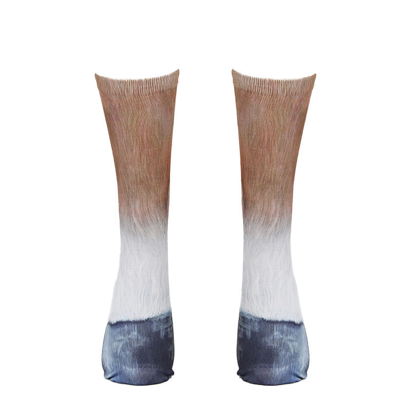 Socken mit Schweine-, Esel- und Pferdemotiven (3 Paar) - image 6