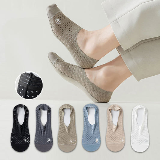 Unsichtbare Socken aus Mesh in Unifarben (6 Paar) - Mehrfarbig - EU39-44 (US6-10) - image 0