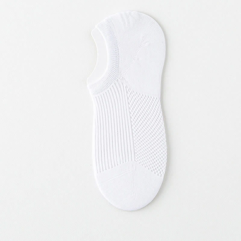 Atmungsaktive, unsichtbare Socken aus Baumwolle (6 Paar) - Weiß - EU39-44 (US6-10) - image 9