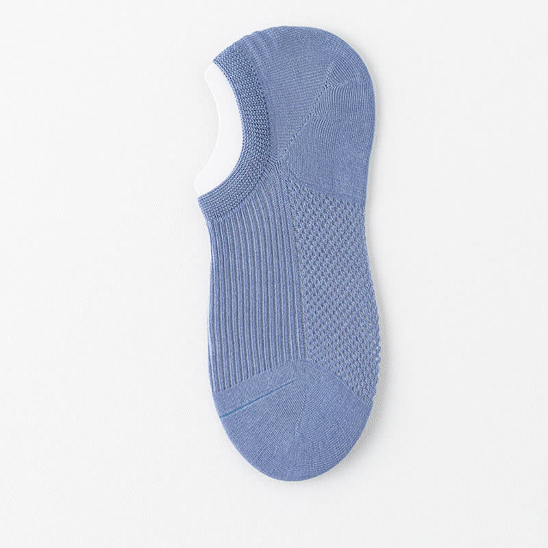 Atmungsaktive, unsichtbare Socken aus Baumwolle (6 Paar) - Blau - EU39-44 (US6-10) - image 13
