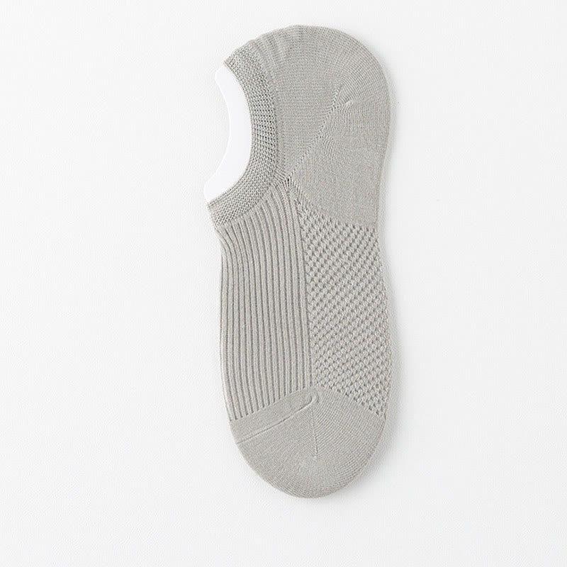 Atmungsaktive, unsichtbare Socken aus Baumwolle (6 Paar) - Hellgrau - EU39-44 (US6-10) - image 12