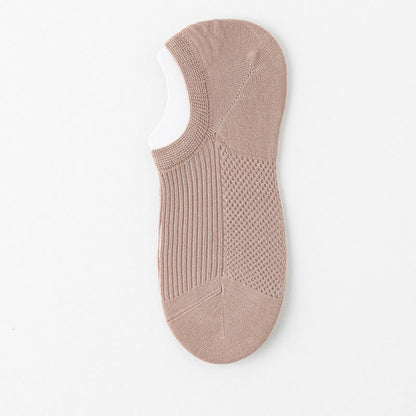 Atmungsaktive, unsichtbare Socken aus Baumwolle (6 Paar) - Khaki - EU39-44 (US6-10) - image 11