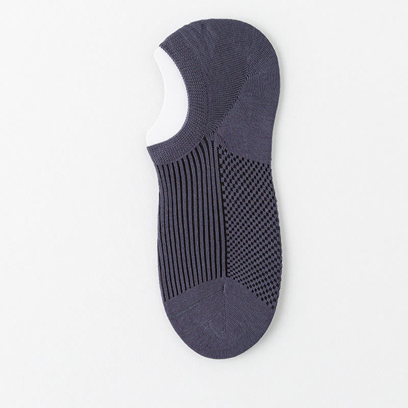 Atmungsaktive, unsichtbare Socken aus Baumwolle (6 Paar) - Dunkelgrau - EU39-44 (US6-10) - image 14