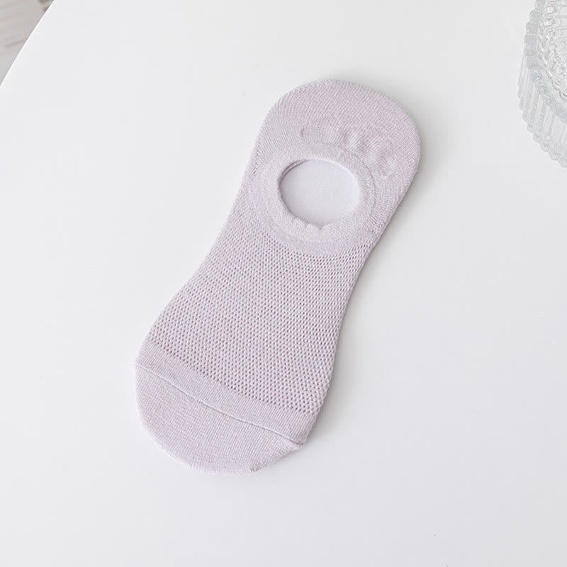 Weiche, einfarbige, unsichtbare Socken (7 Paar) - Hellviolett - EU37-40 (US4-7) - image 8
