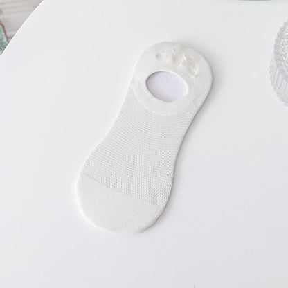 Weiche, einfarbige, unsichtbare Socken (7 Paar) - Weiß - EU37-40 (US4-7) - image 7