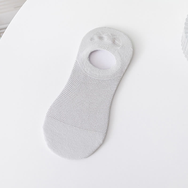 Weiche, einfarbige, unsichtbare Socken (7 Paar) - Grau - EU37-40 (US4-7) - image 11
