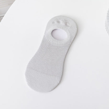 Weiche, einfarbige, unsichtbare Socken (7 Paar) - Grau - EU37-40 (US4-7) - image 11