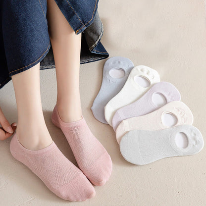 Weiche, einfarbige, unsichtbare Socken (7 Paar) - image 6